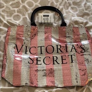VICTORIA SECRET BLING TOTE + small gift